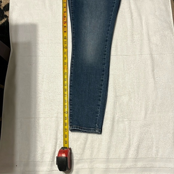 Lucky Brand Blue Skinny Jeans with Worn-In Look - Picture 9 of 16